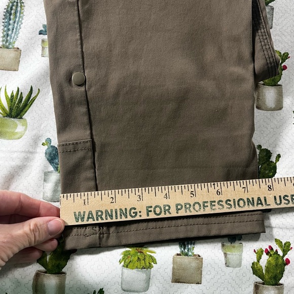 PrAna Breathe Straight Fit Brown Men’s Pants 36X34 Vented Cargo Stretchy - Picture 10 of 16